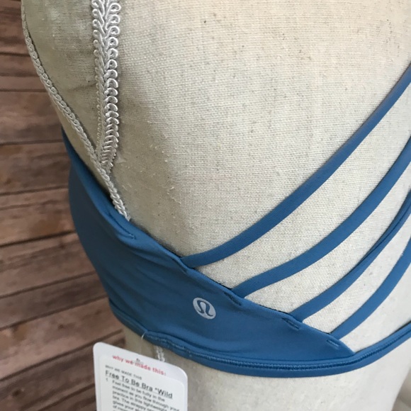 NWT ILLN LULULEMON FREE TO BE BRA WILD BLUE - Picture 6 of 7